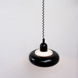 Knud Christensen hanging lamp black, 1970s