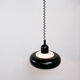 Knud Christensen hanging lamp black, 1970s