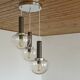 Mcm pendant light  space age accent hanging mid century modern lamp 1980's