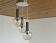 Mcm pendant light  space age accent hanging mid century modern lamp 1980's