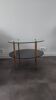 Glass coffee table