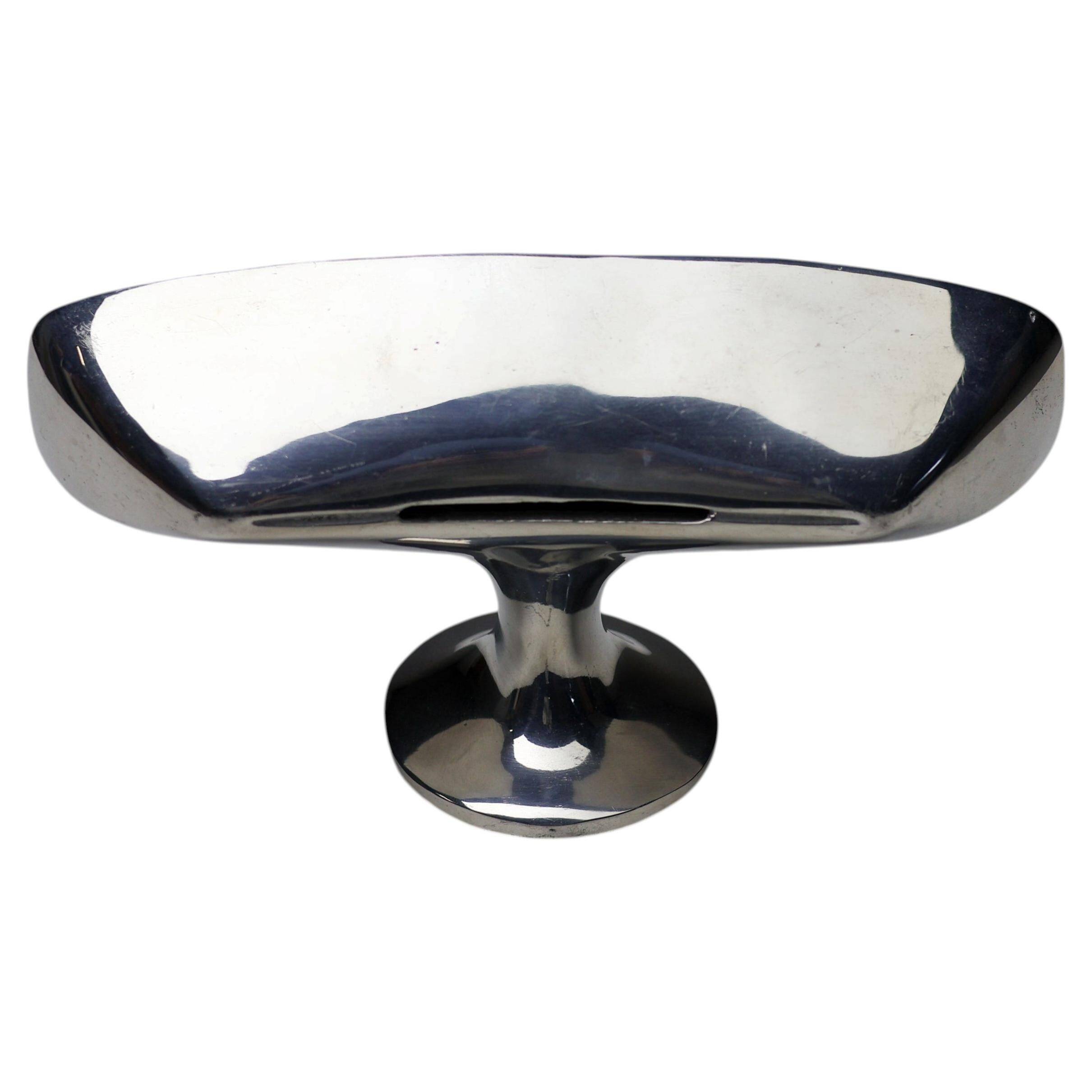 Polished aluminium wall light, Spain, 1990s