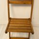 4 chaises pliables en bois vintage