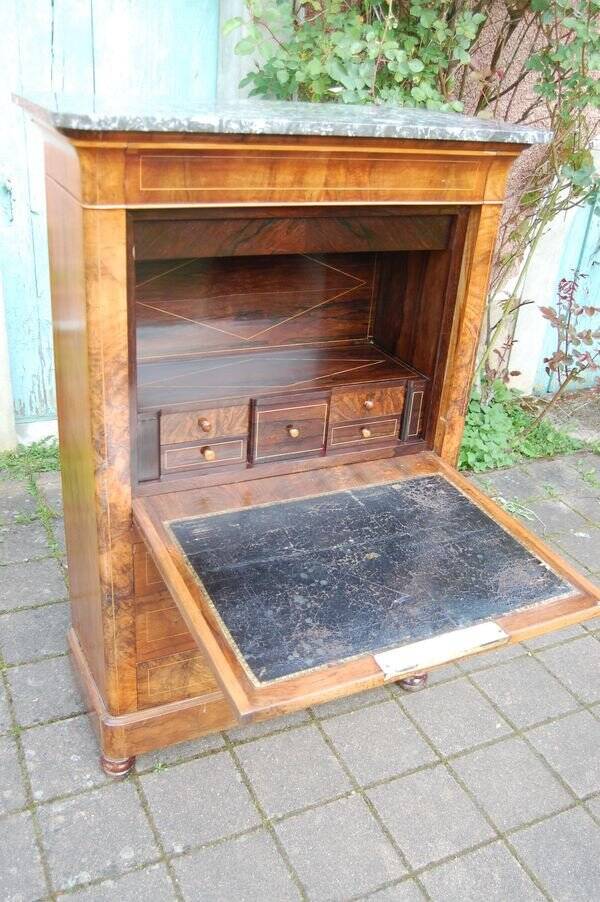 Louis Philippe period walnut secretary from the 19th century