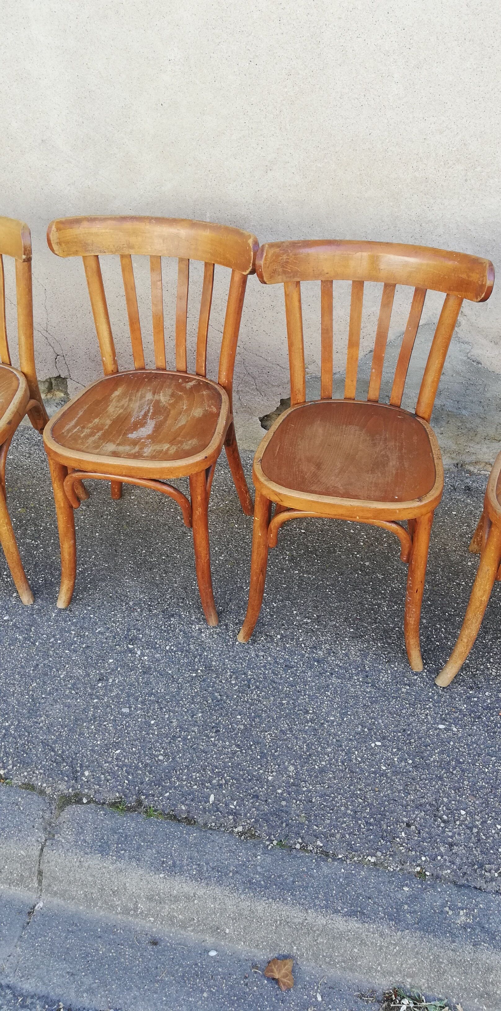 Set of 5 bistro chairs