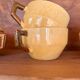 Ochre coffee set signed G. Platon Vallauris
