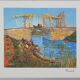 Vincent Van Gogh: The Langlois Bridge, signed lithograph