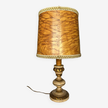 Vintage wooden table lamp