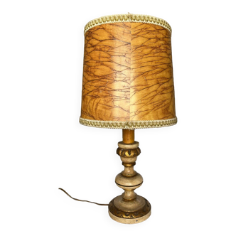 Vintage wooden table lamp