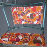 Vintage camping folding lounge