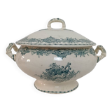 Soup tureen / Vegetable dish in ironstone Watteau Creil and Montereau