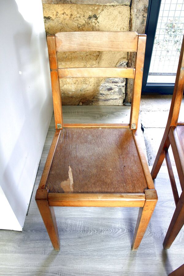 8 chaises de bistrot vintage Luterma Vibo Vesoul design René Gabriel année