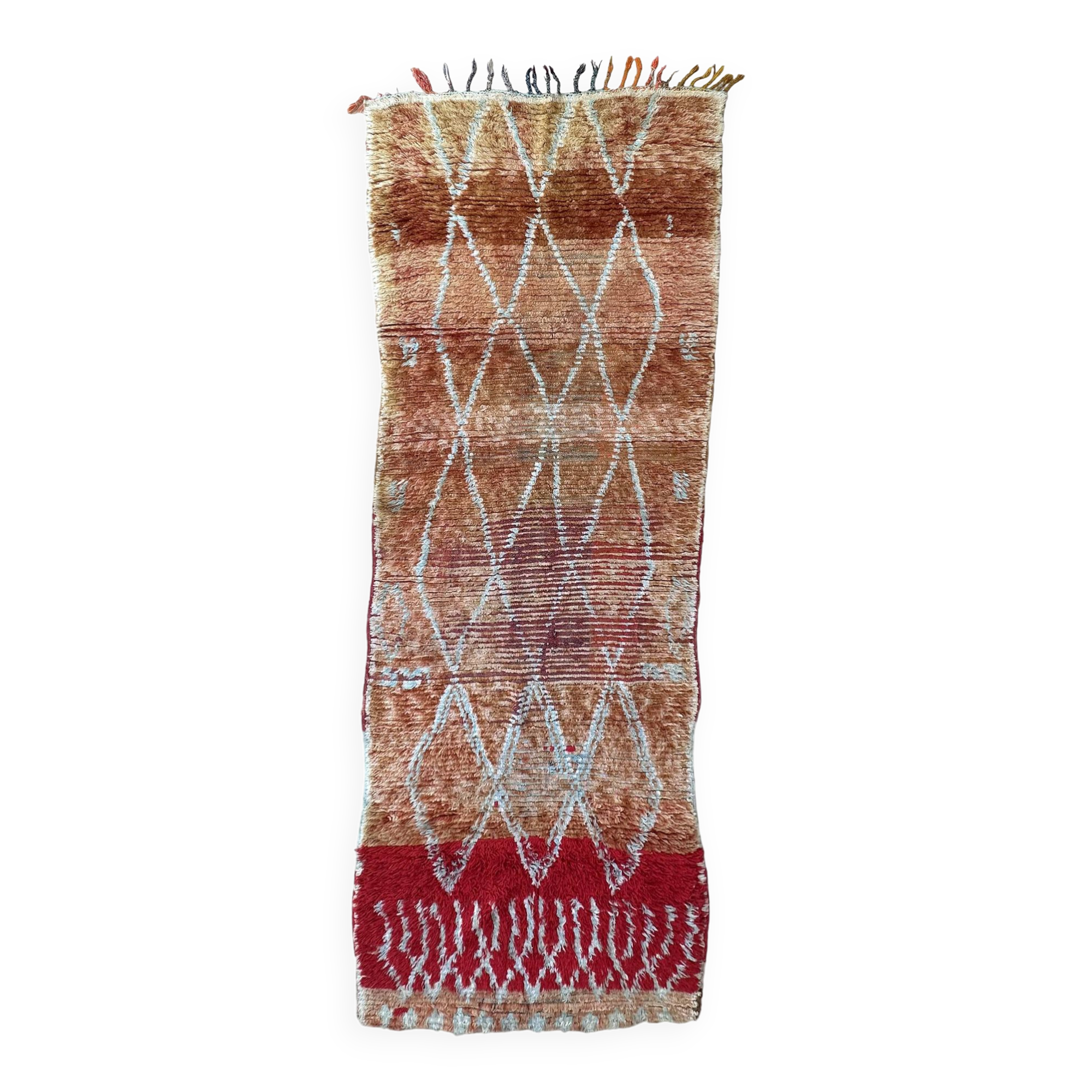 Colorful Boujad Moroccan rug - 98 x 300 cm