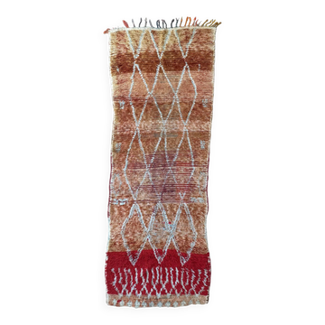Tapis Marocain Boujad coloré - 98 x 300 cm