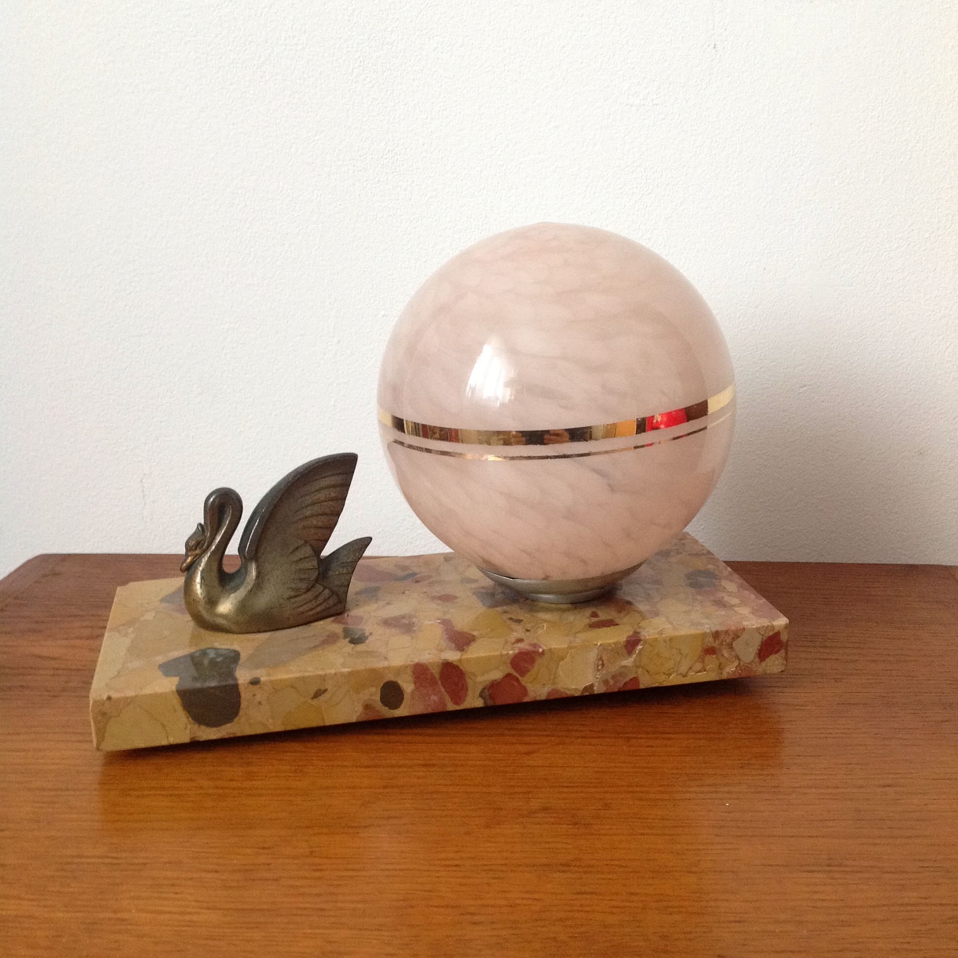 Art Deco bedside lamp