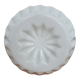 Vase ciselé en opaline blanche