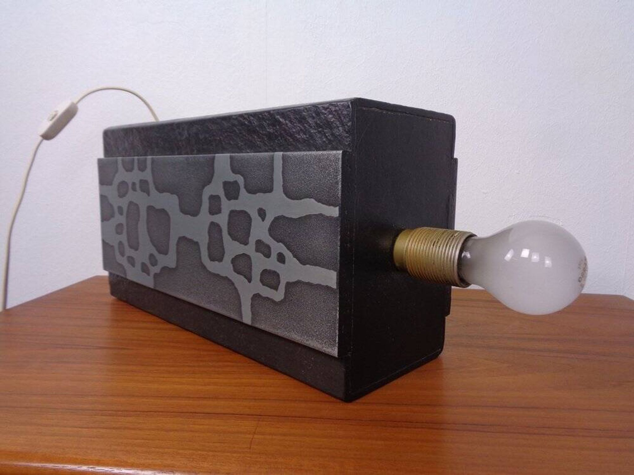Brutalist Table Lamp from Temde, Switzerland, 1960s