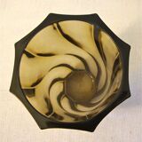 Vase en verre fumé