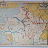 Vidal-lablache France school map channels n 6