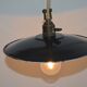 Hanging lamps in black enamelled plate