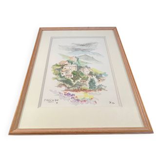 Watercolor Saint Andéol de Quint