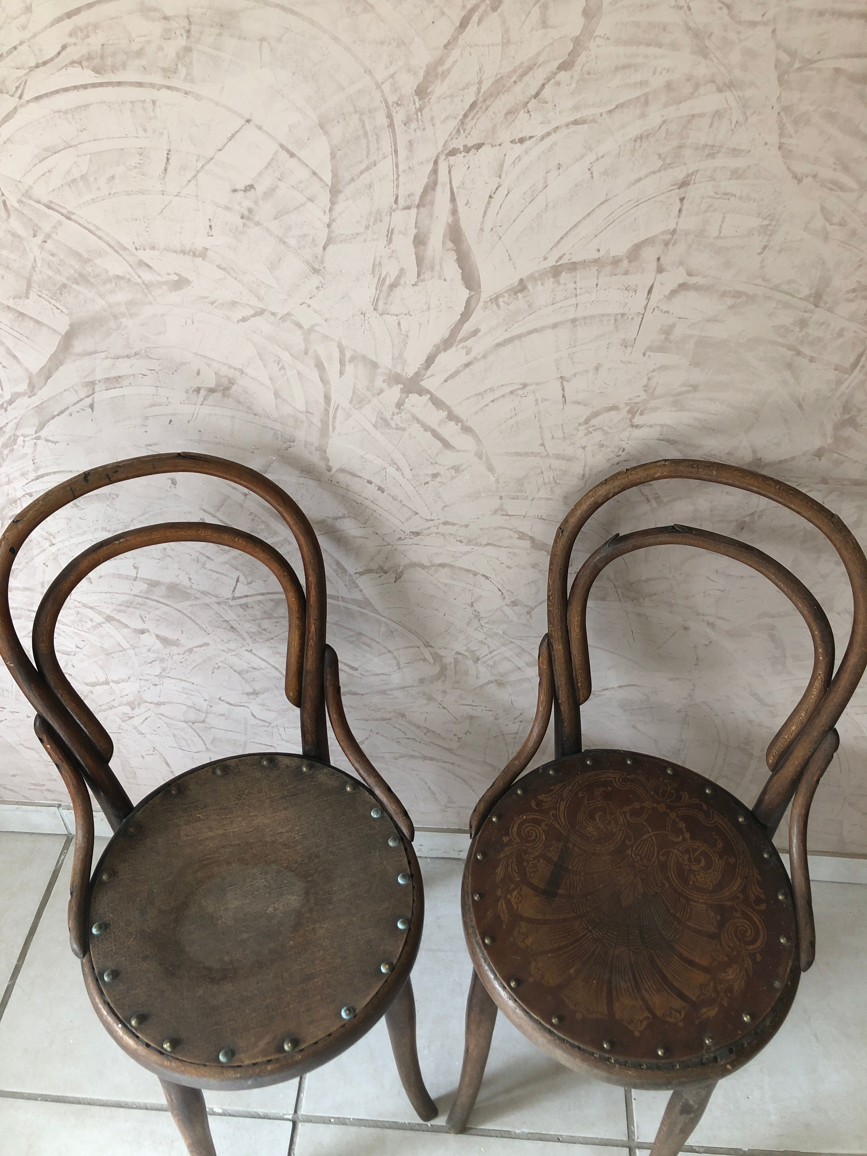 Pair of bistro chairs