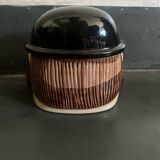 Ancien Pot À Tabac Homme Chapeau Melon