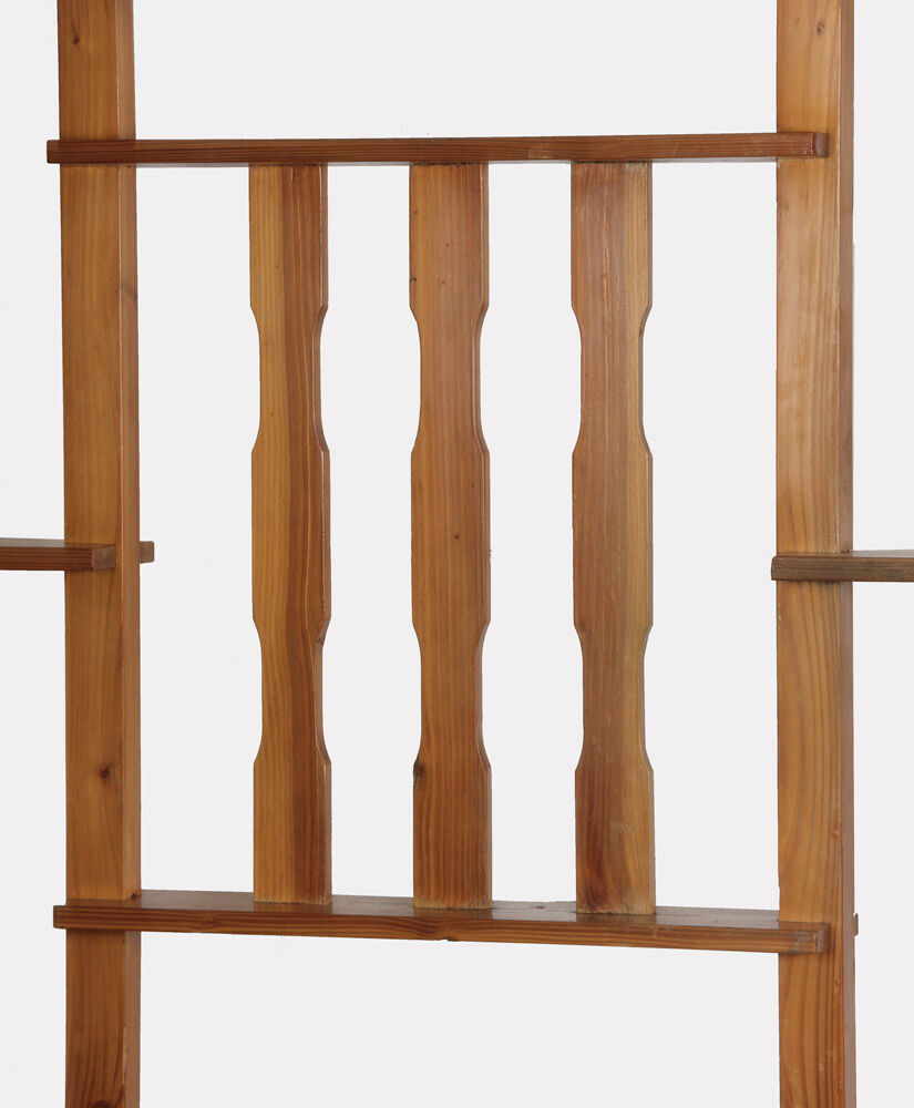 Vintage pine claustra, Czech-made, 1970