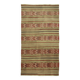Tapis Kilim turc anatolien fait main vintage 276 cm x 144 cm