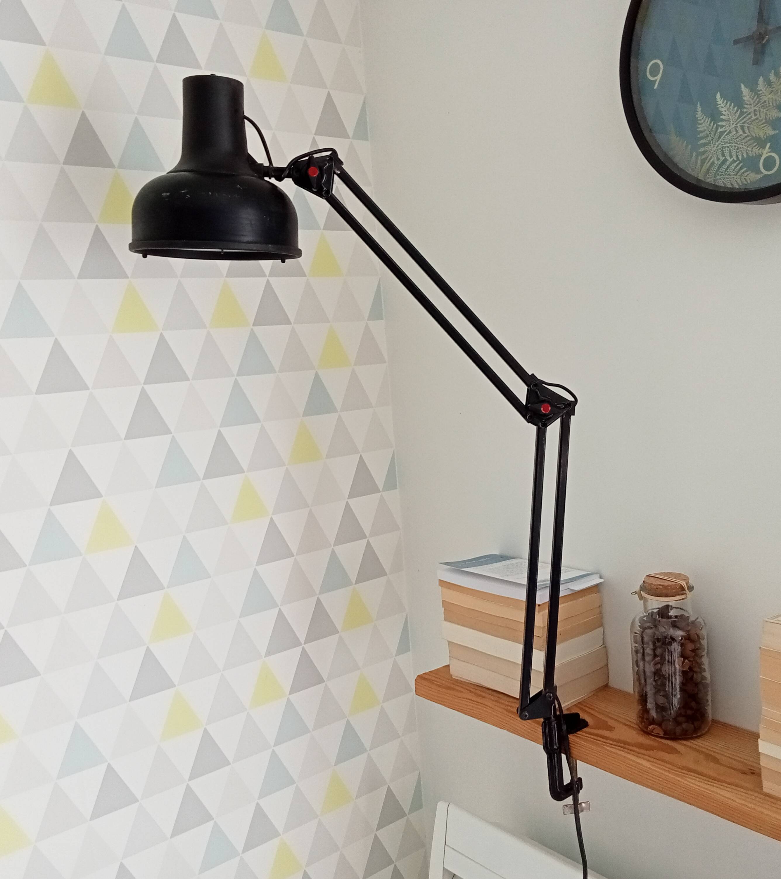 Vintage Scandinavian architect lamp Lival 70s