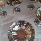 6 coupes à dessert glace en inox
