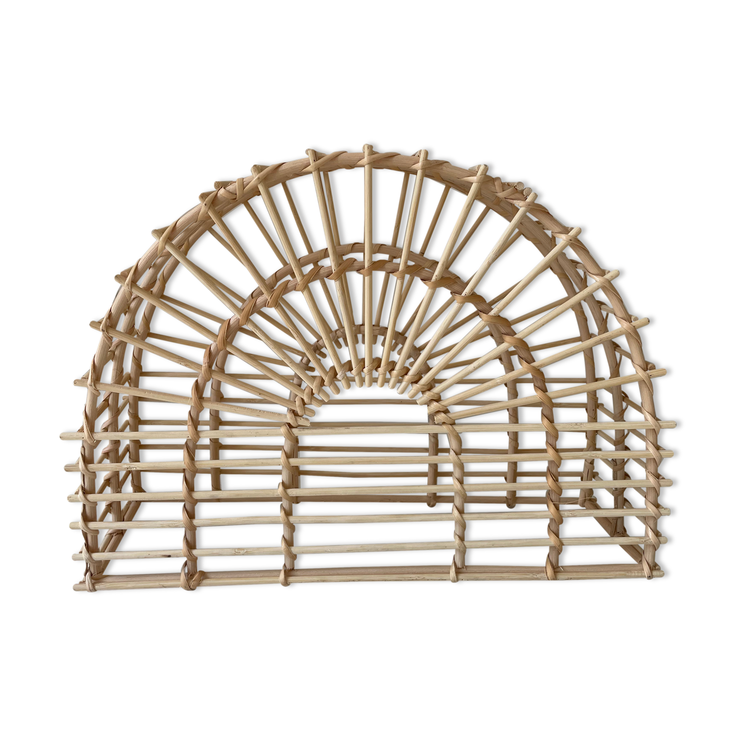 Rattan magazine holder