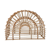 Rattan magazine holder