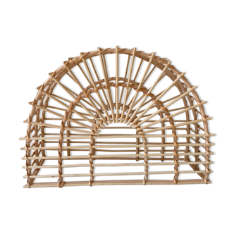 Rattan magazine holder