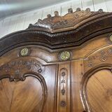 Wedding armoire from Rennes dated 1857 and signed François fils Denot.
