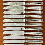 Christofle Malmaison, 12 cheese dessert knives 19.5 cm