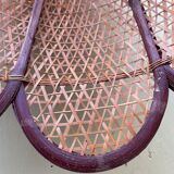 Vintage rattan flower hanging