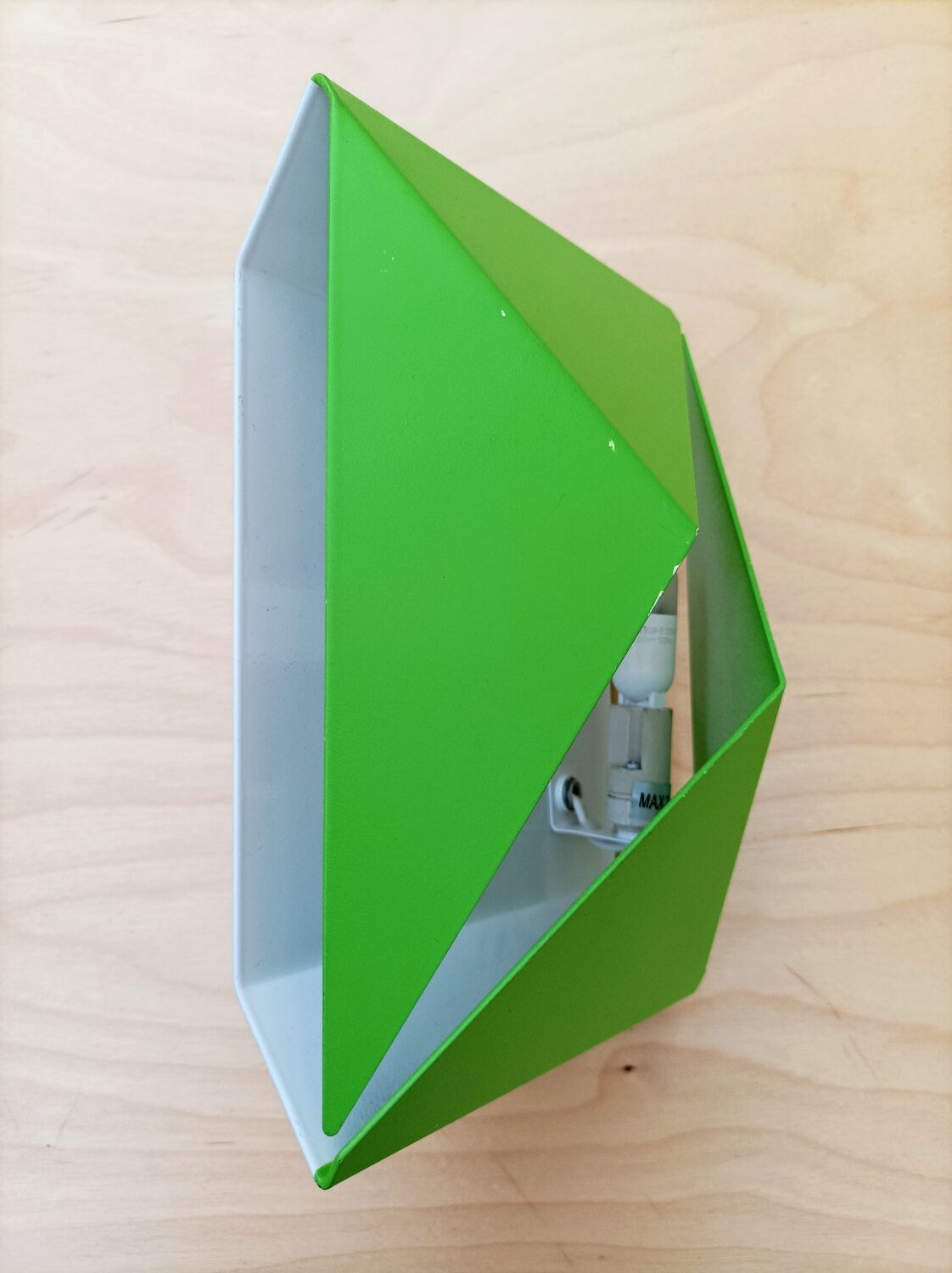 Wall lamp shape vintage origami