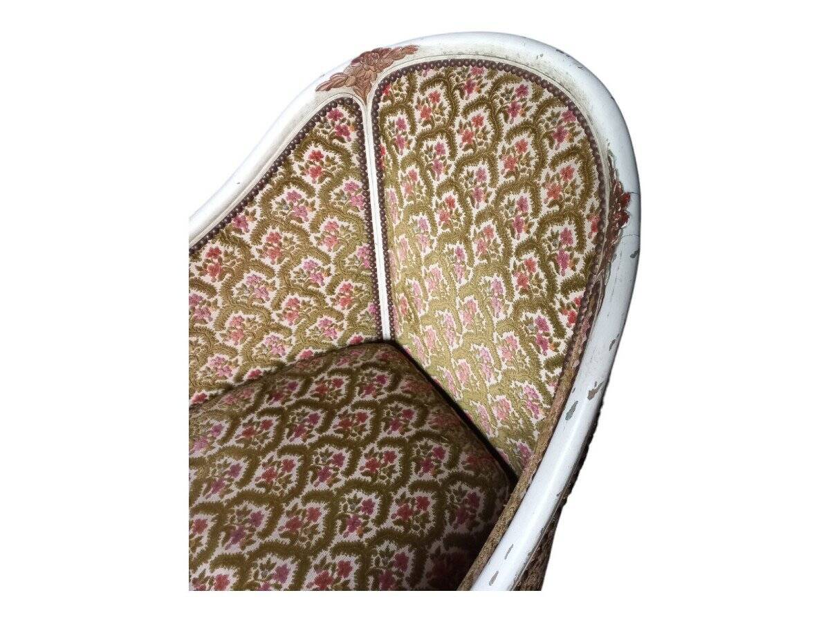 Three armchairs and an ottoman 1925 Art Deco