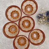 Set of 6 Rosaline water glasses in pink glass