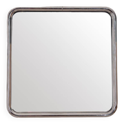 Vintage 60's wall mirror in chrome metal italian design