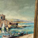 Huile sur toile XIX ème