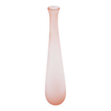 Pink frosted glass bottle