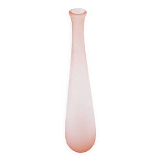 Pink frosted glass bottle