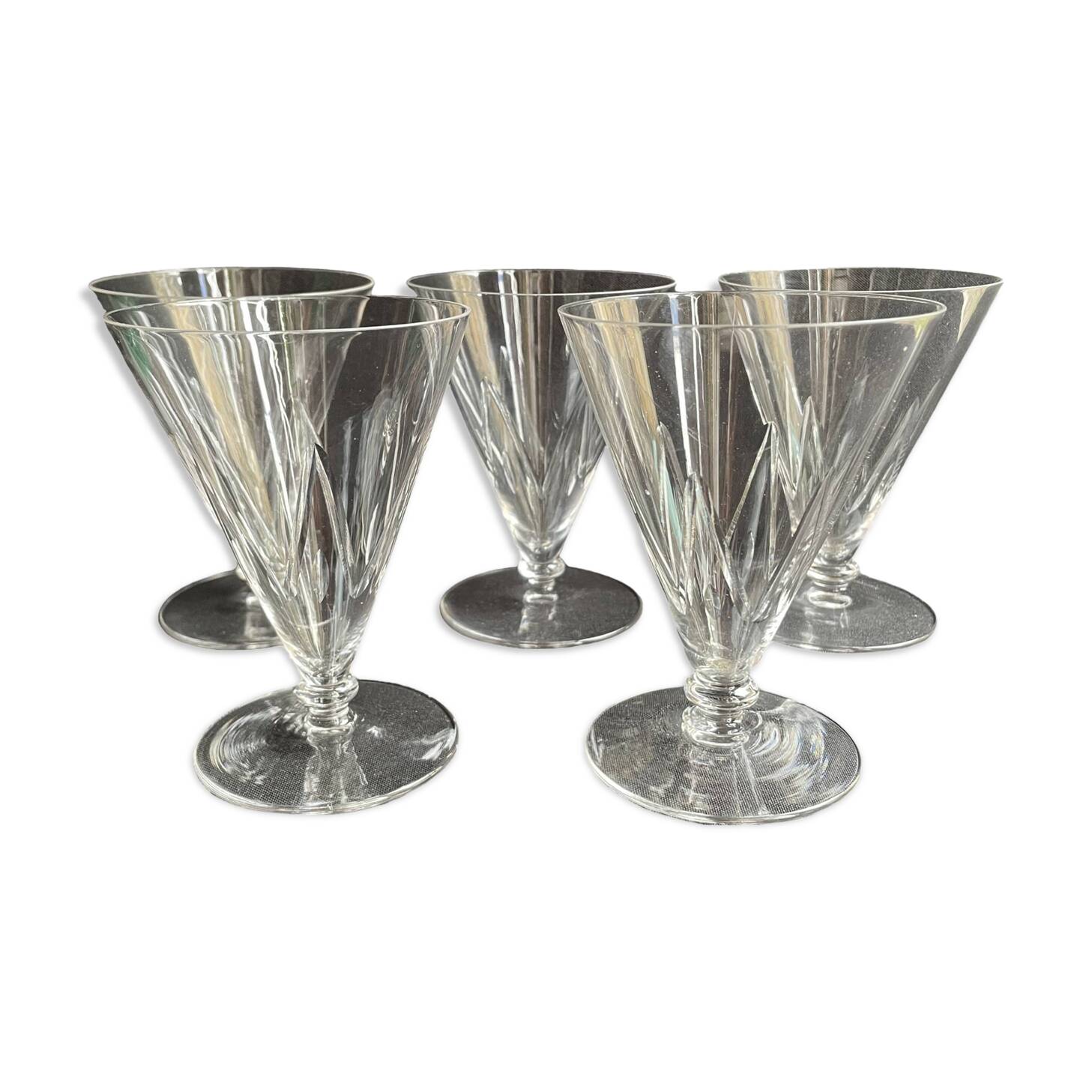 5 Verres à eau – Saint Louis service Bossuet taille 10406