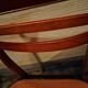 Set of 4 Scandinavian teak chairs 1960 fabric