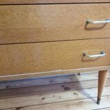 Vintage chest of drawers with spindle legs