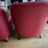 Roche Bobois Club Chairs Full Grain Leather