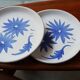 4 vintage ceramic plates Sars Poterie