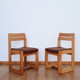 Pair of chairs sleigh Maison Regain